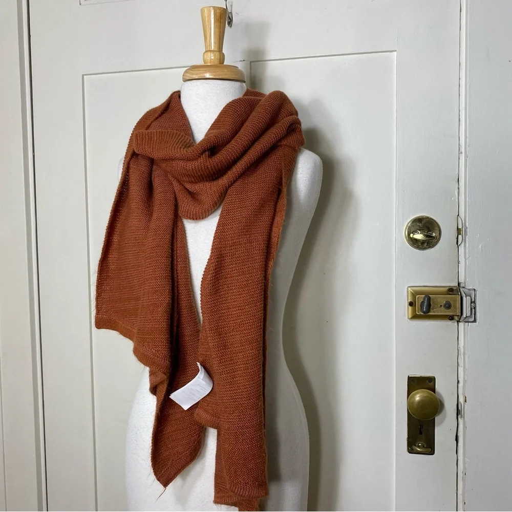 Prana Elle Knit Burnt Orange Fall Winter Knit Scarf STYLE#U63190698